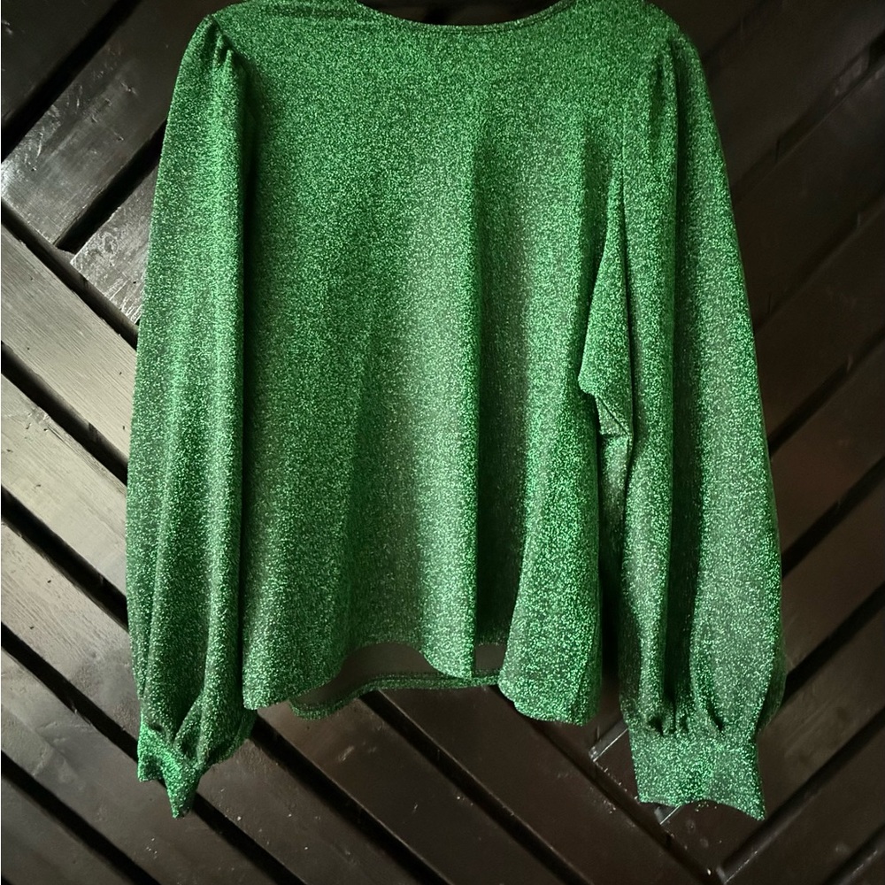 Boutique Sparkling Green Women's Blouse
